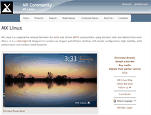 Tablet Screenshot of mxlinux.org